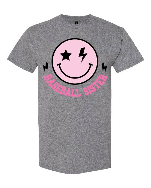 Smiley Sister Tee (Baseball)