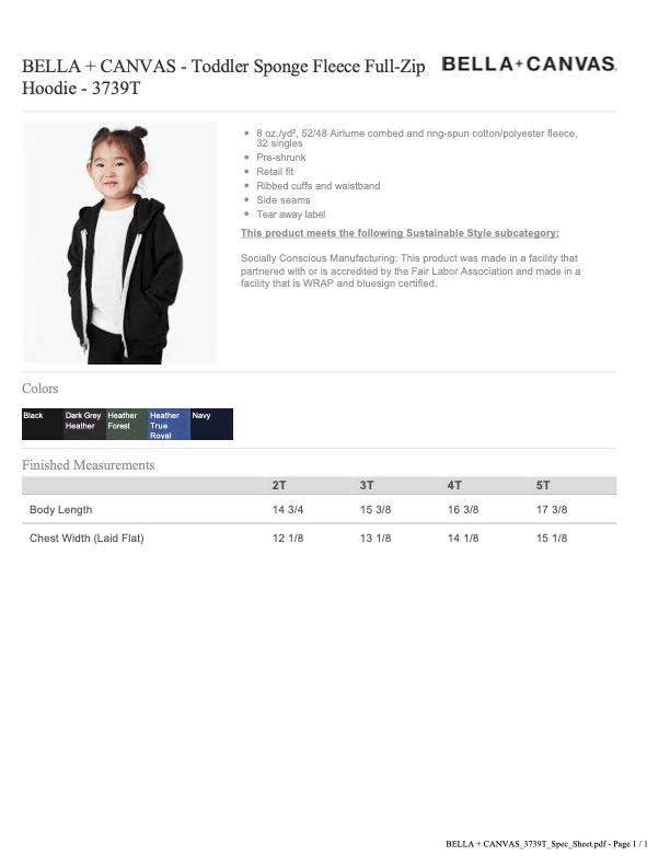 HWG Toddler Fleece Zip-up