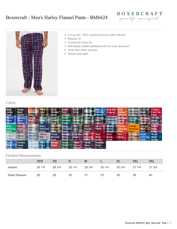 RFF26 Raritan Flannel Pants