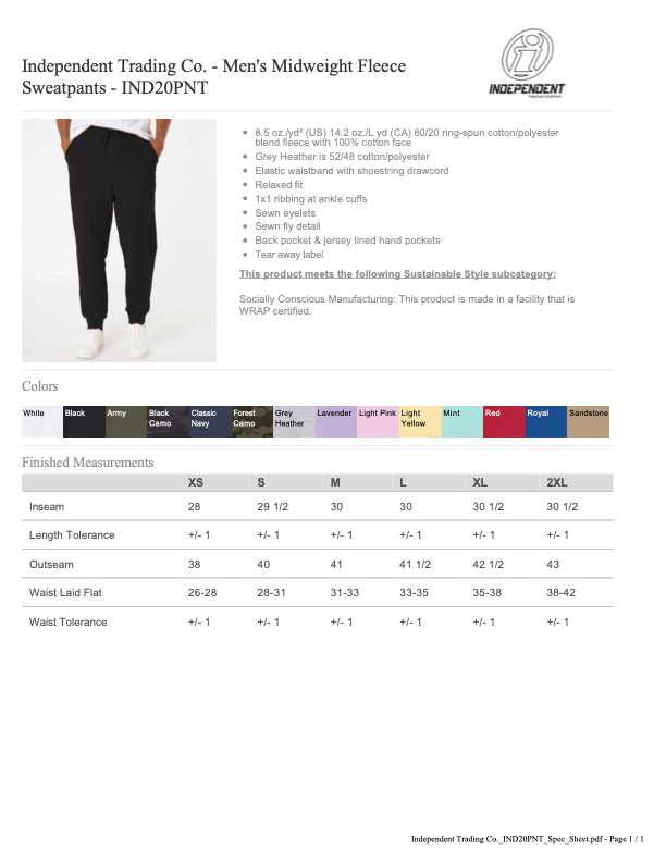 RHS Cheer26 Sweatpants