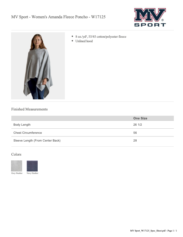 Viper Fleece Poncho