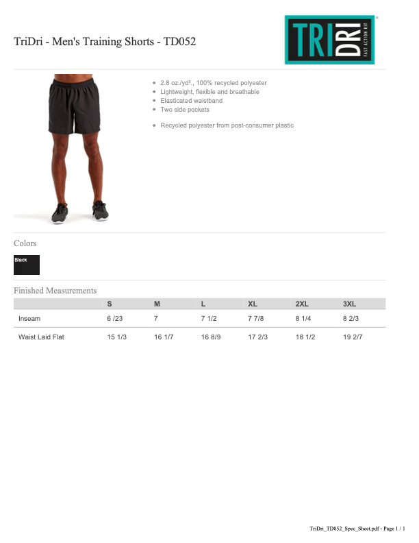 RFF26 Training Shorts
