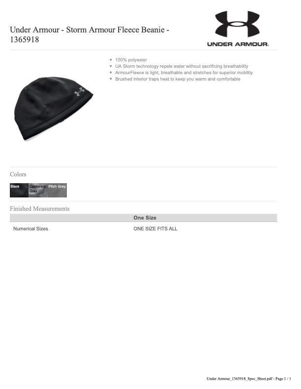 RF26 UA Fleece Beanie
