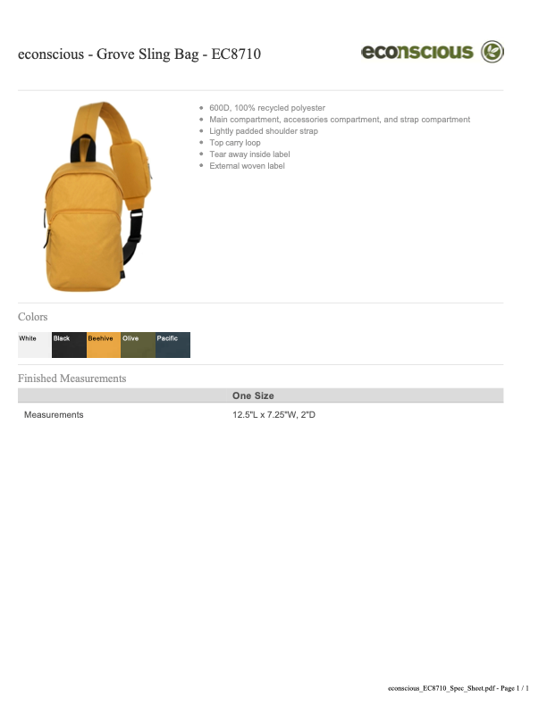 RF26 Sling bag
