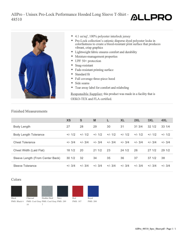 RFF26 Long Sleeve Hooded Tshirt