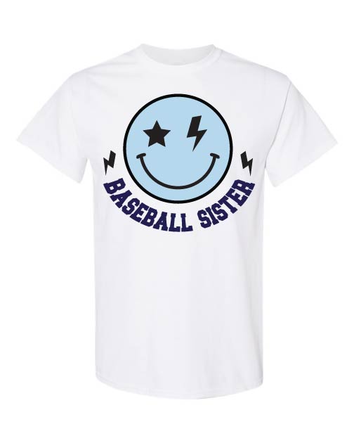 Smiley Sister Tee (Baseball)