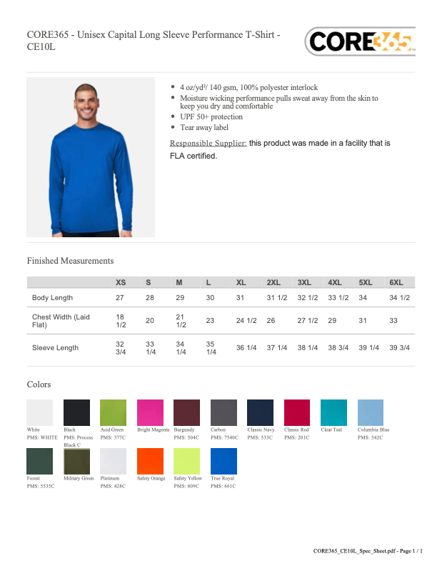 RFF26 DRI FIT Performance Tshirts
