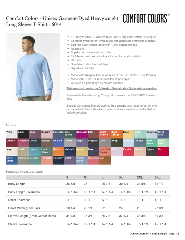 RHS Cheer26 Long sleeve Tshirt