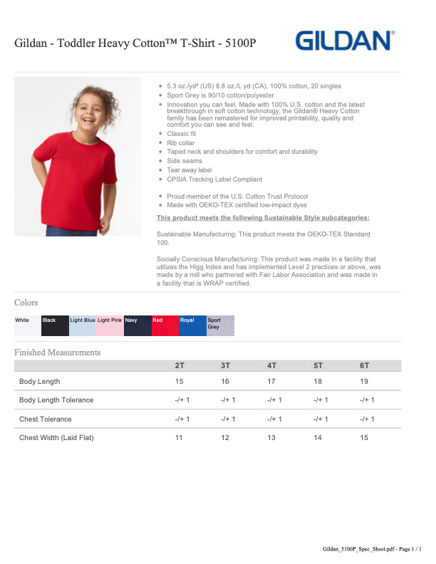 HWG Toddler Short Sleeve T-shirt