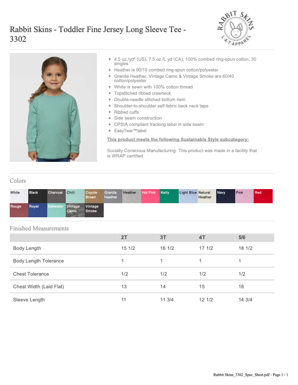 HWG Toddler Long Sleeve Tshirt