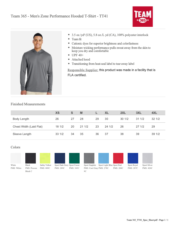 Viper Performance Long Sleeve Hooded