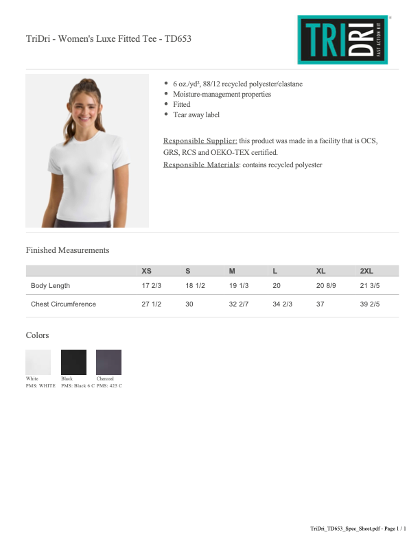 RHS Cheer27 LUXE Fitted Tee