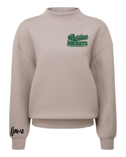 RHS Volleyball27 LUXE Mock Neck Sweatshirt